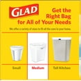 thumbnail image 4 of Glad Medium Kitchen Drawstring, 8 Gallon Trash Bags, Fresh, Clean Scent, 80 Count, White, 4 of 5