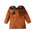thumbnail image 6 of Darzheoy Infant Baby Boys Girls Fleece Ears Hat with Lined Hooded Zipper Up Jacket Coat Tops Outwear Overcoat Warm Fall Winte, 6 of 9
