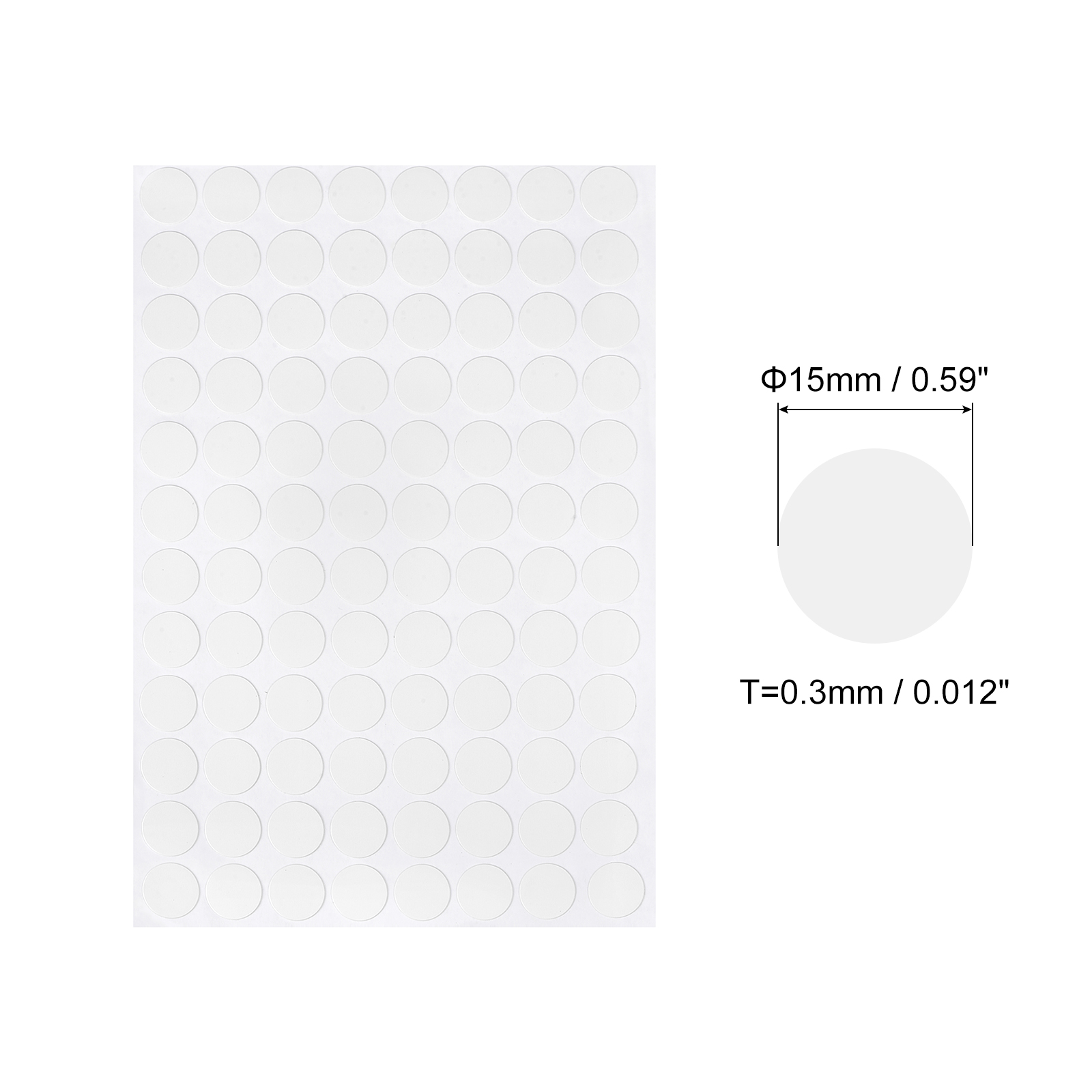 20 Pack 13mm White Adhesive Screw Covers - Hide Fasteners For A Clean Finish