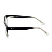 Large Men Premium Rectangular Reading Glasses Optical Frame Reader Spring Hinge +1.25