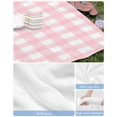 thumbnail image 6 of Pink Buffalo Plaid Beach Towels Oversized Super Absorbent, Farmhouse Pink White Checkered Lightweight Bath Towel Quick Dry Sets For Bathroom/Pool/Rv Camping/Beach Play/Gym Room/Picnic 23"x47", 6 of 8