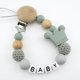 thumbnail image 1 of Cabeza de ratón estilo hecho a mano personalizado nombre chupete Clips silicona Attache Tetine Personnalise Infant Chupetero Personalizado Tan Jianjun unisex, 1 of 2