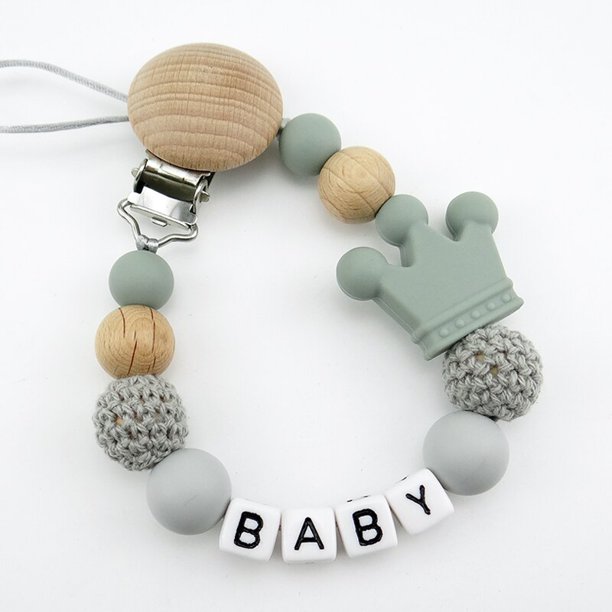 Cabeza de ratón estilo hecho a mano personalizado nombre chupete Clips silicona Attache Tetine Personnalise Infant Chupetero Personalizado Tan Jianjun unisex