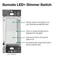 thumbnail image 6 of Lutron 81093 - 120 volt 600 watt Black Single-Pole Preset Dimmer, 6 of 7