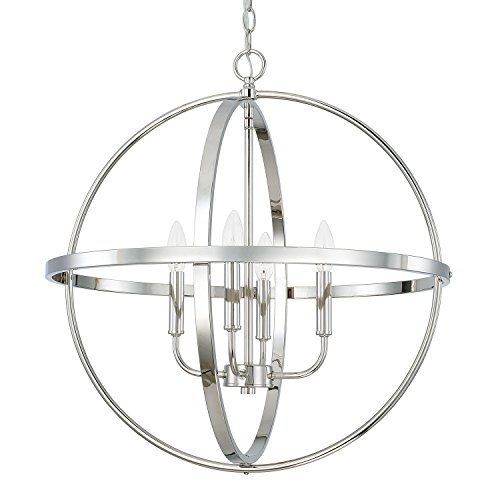 Photo 1 of 178N05A-Varaluz Lighting-Big - four Light Pendant  Brilliant Mojave Finish with Kabebe Glass
