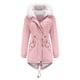 thumbnail image 1 of Abrigo largo cálido para mujer Sudadera con capucha Chaqueta de cuello Parkas de invierno delgadas Abrigos Fridja  po449, 1 of 8