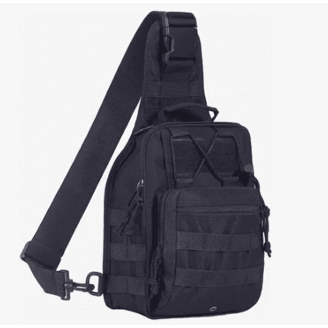 Mochila Xtellar Táctica Multifunción Mochila Cuerpo Cruzada Campismo Color Negro