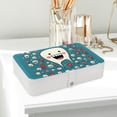 thumbnail image 6 of Tiny Teeth Portable PU Leather Jewelry Box Organizer with Removable Compartment, Necklace Holder, Bracelet Holder, 6 of 6