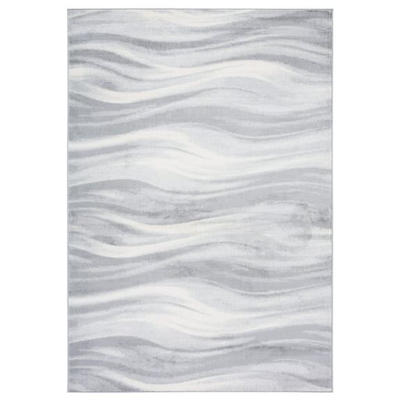 SAFAVIEH Jasper Eddie Abstract Overdyed Area Rug, Grey/Ivory, 5'3" x 7'6"