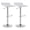 White, variant on Bar Stools Set of 2, Modern Swivel Contemporary barstools with Adjustable Height, Footrests, Hydraulic PU Leather Backless Bar Chairs for Kitchen Island Cafe Pub, Black