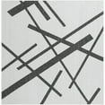 thumbnail image 2 of Unique Loom Outdoor Modern Collection Area Rug - Mikado (7' 10" Square Black and White), 2 of 6