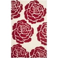 thumbnail image 2 of SAFAVIEH Cambridge Permelia Geometric Wool Area Rug, Ivory/Red, 5' x 8', 2 of 7