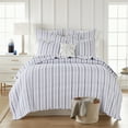 thumbnail image 2 of Levtex Home - Rochelle Quilt Set - Twin Quilt + One Standard Pillow Sham - Stripe - Navy - Quilt (68x86in.) and Pillow Shams (26x20in.) - Cotton Fabric, 2 of 6