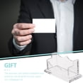 thumbnail image 3 of Shisuyan Card Organization Business Card Holder Transparent 1Set 4.8X2.4X2In, 3 of 9