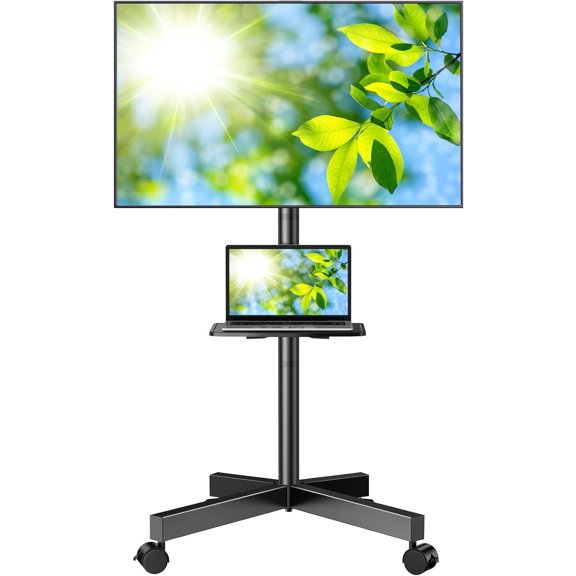 Soporte de TV PERLESMITH Mobile para televisores LCD LED planos/curvos de 23 a 60 pulgadas