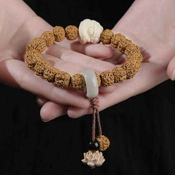 Tibetan Buddhist 10MM Bodhi Beeds Prayer Beads Mala Bead Wood Bracelet