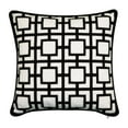 thumbnail image 2 of Edie Home EAH089BW588798 Modern Links Applique Indoor & Outdoor Decorative Pillow, Black, 2 of 5