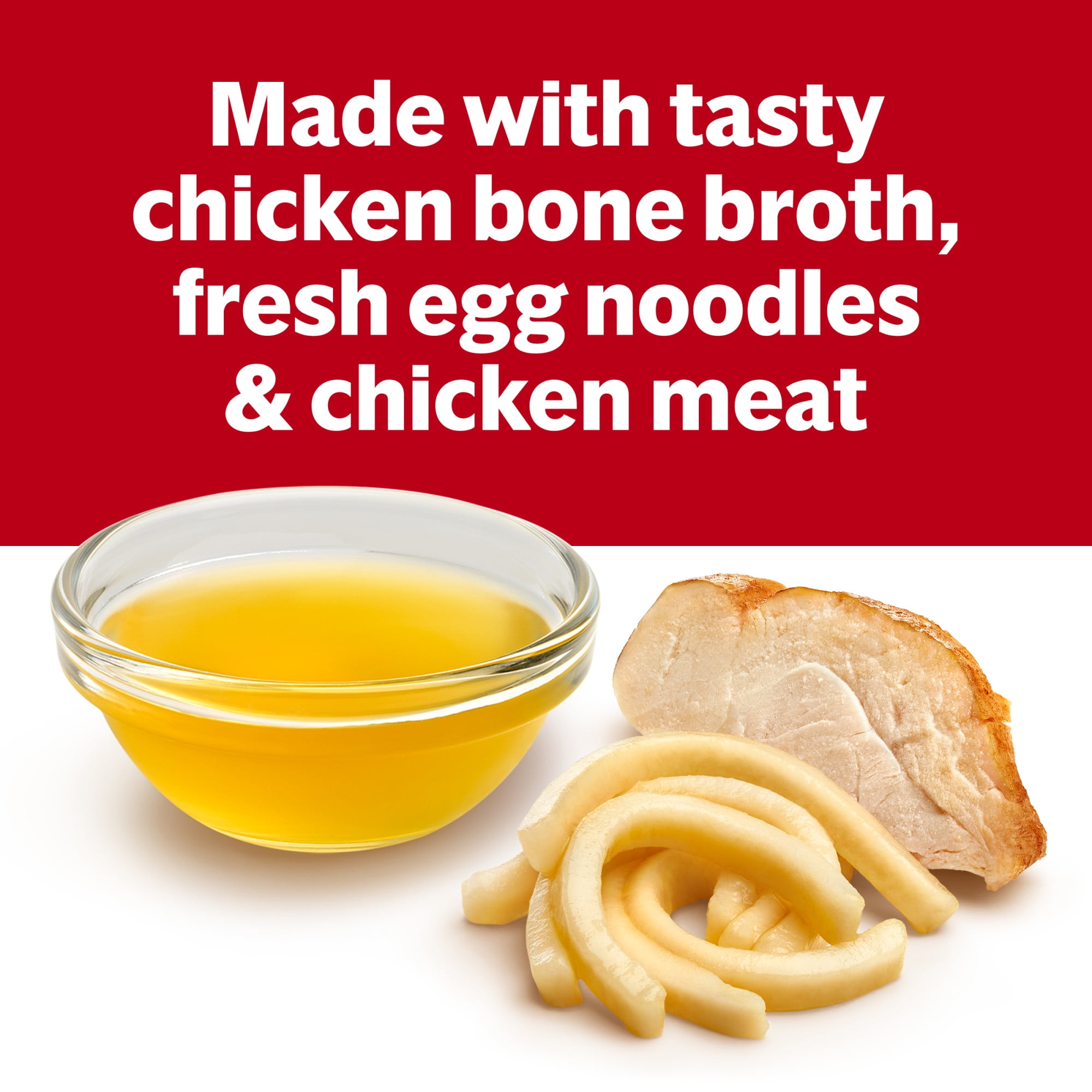 (12 pack) Campbell’s Condensed Heart Healthy Chicken Noodle Soup, 10.75 oz Can
