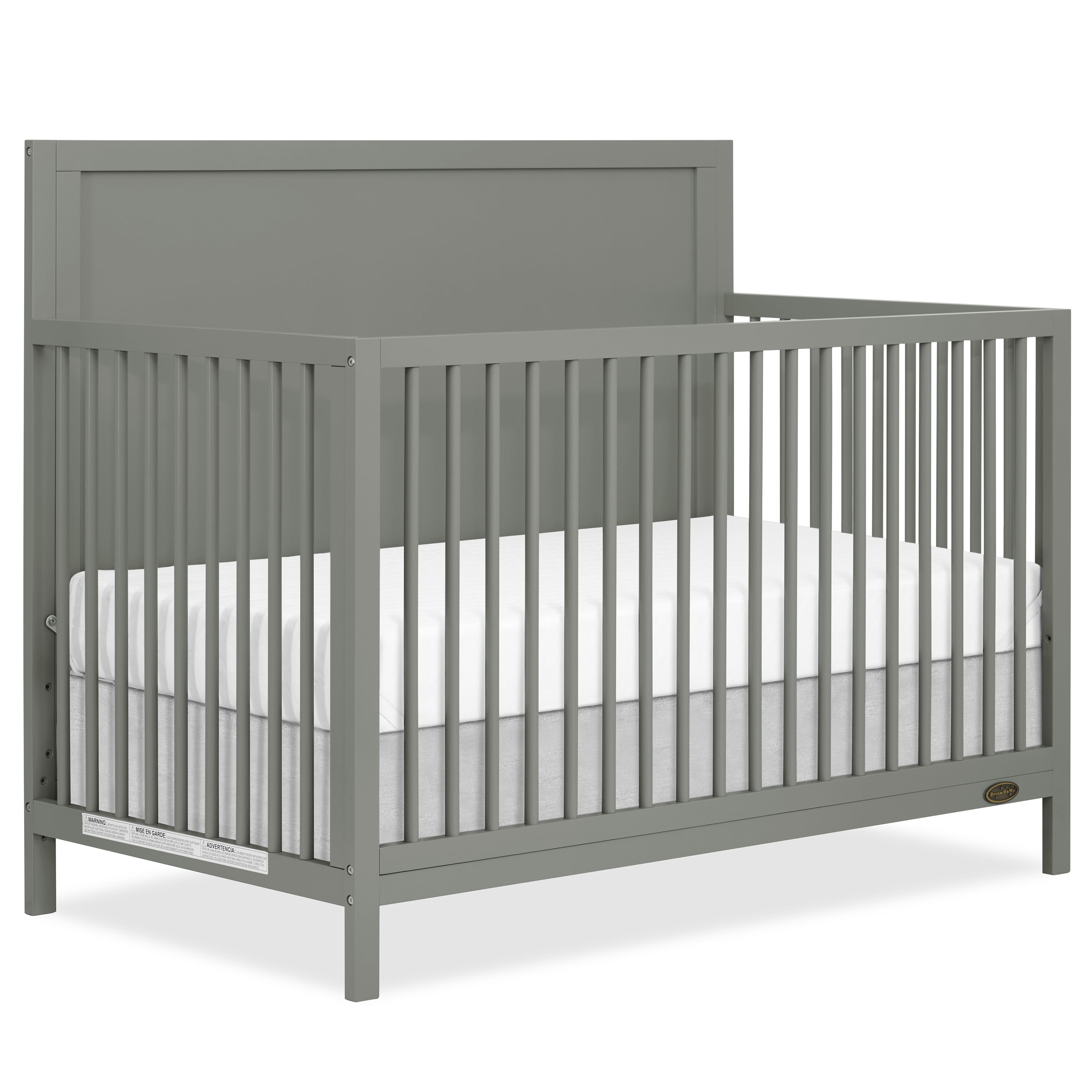 Dream On Me Dillian 5-in-1 Convertible Crib, JPMA & Greenguard Gold Certified, Crafted with New Zealand Pinewood, Seagrass