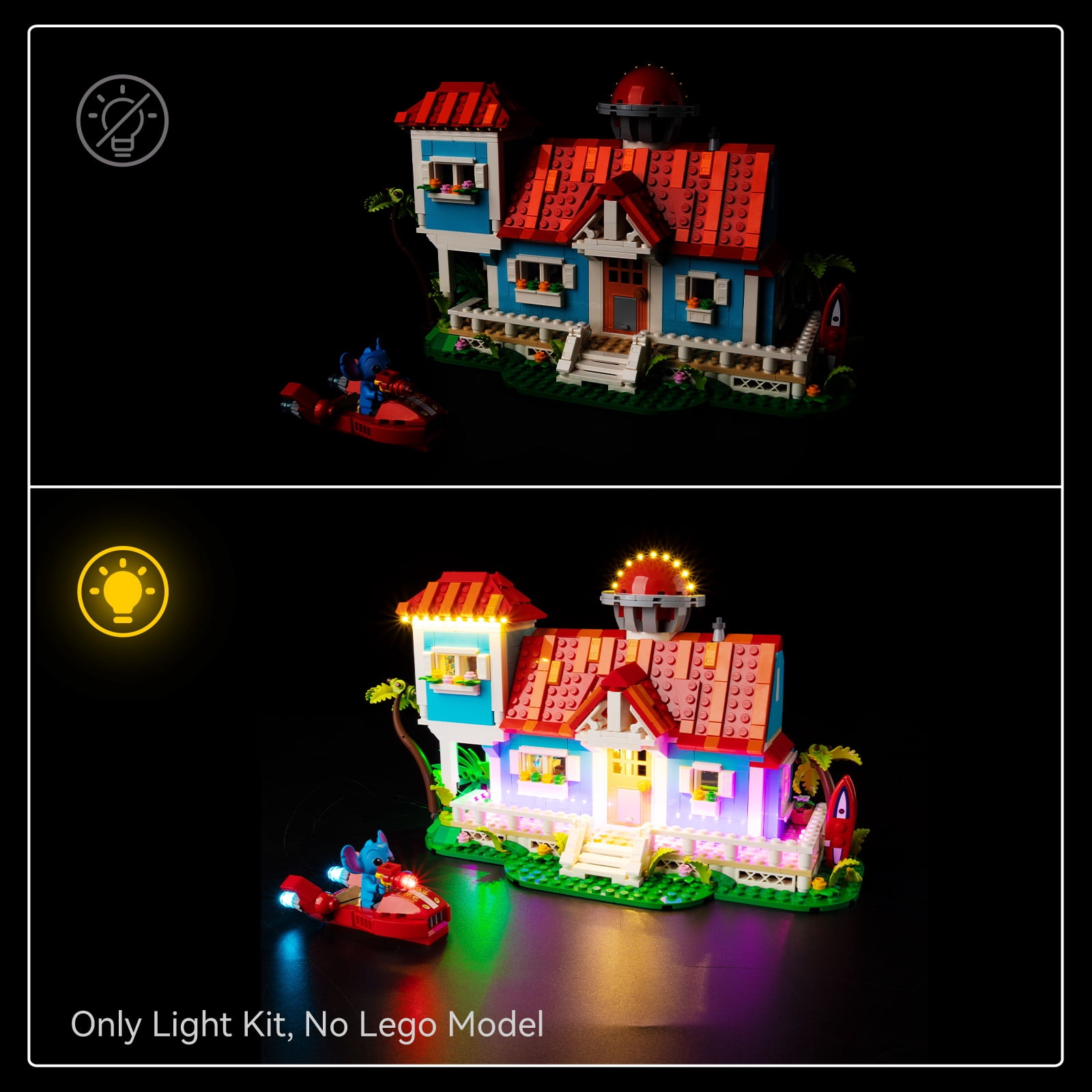Kyglaring Led Light Kit Compatible with Lego 43268 Model Building kit (Not Included Bricket)