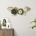 thumbnail image 2 of 2x decoración de pared de Metal moderna, escultura de pared hojas decorativas ilustraciones colgantes para comedor decoración del hogar regalo vacacio Blanco Baoblaze Arte de pared colgante, 2 of 8