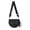 Black, variant on Women's Nylon Crossbody Bum Bag Adjustable Wide Strap Multi-Pocket Lightweight Water Resistant Solid Color for Daily Travel Errands