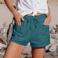 thumbnail image 3 of WAYUTE Womens Shorts Straight Leg High Waist Sports Loose Shorts Trendy Solid Color with Pockets Stretchy for Summer Daily Wear, 3 of 6