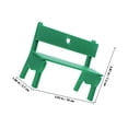 thumbnail image 2 of Raindrops Bench Model PLA Green Compact Design for Micro Landscaping 1Pack, 2 of 6