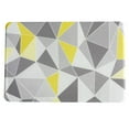 thumbnail image 1 of The Rug Hub 24"X36" Padded Comfort Anti Fatigue Floor Mat For Kitchen, Office, Desk Grey and Yellow Geo Pattern 1/2" Thick Cushioned Foam, 1 of 10