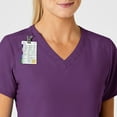 thumbnail image 6 of Wink W123 Women's Stylized V-Neck Scrub Top, Eggplant, XXS Womens, 6 of 6
