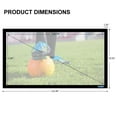 thumbnail image 4 of QualGear QG-PS-FF6-169-150-S 16:9 Fixed Frame Projector Screen, 150-Inch 3D High Reflective Silver 2.5 Gain, 4 of 8