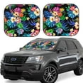 thumbnail image 1 of Balery Colorful Flowers Parasol para parabrisas de coche de 2 piezas | Parasol plegable para parabrisas delantero de coche para la mayoría de sedanes-Large, 1 of 6