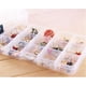 thumbnail image 4 of Caja organizadora de joyas para pendientes, 4 unidades, transparente, con 15 compartimentos, 4 of 5