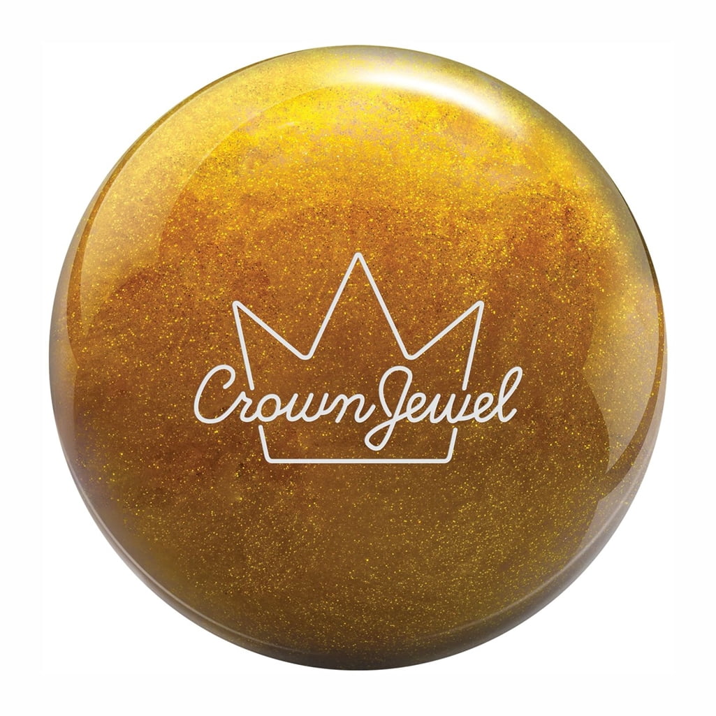 Gold Sparkle 15lbs Brunswick Crown Jewel Bowling Ball 
