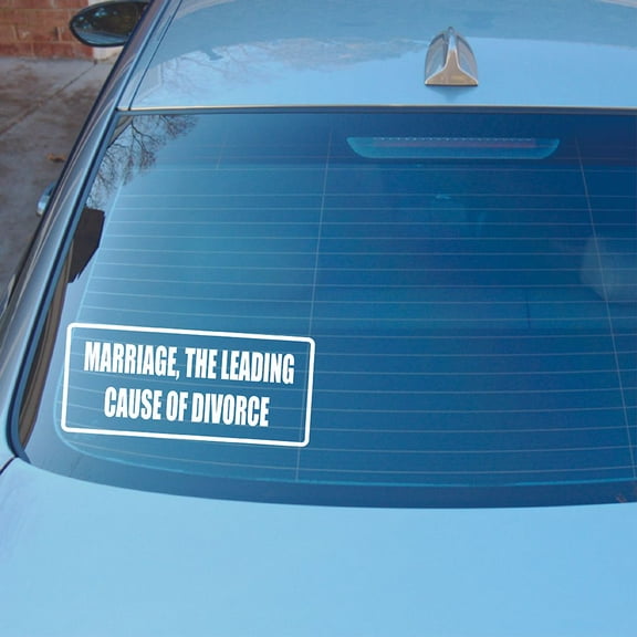 Cause Of Divorce Funny Quote Sticker Art Decor Car Decals for Girls Boys Car Bumper Window Windows Truck Vehicle Auto Glass Computer Laptop Skateboard Vinyl Wall Art Decoration Size (2x5 inch)