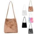 thumbnail image 2 of Bucket Bag Fashion Creative Plush All-match Shoulder Purse Shoulder Handbag, 2 of 10