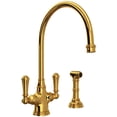 thumbnail image 1 of Perrin And Rowe U.4710-2 Georgian Era 1.8 GPM Kitchen Faucet - Brass, 1 of 5