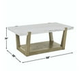 thumbnail image 6 of Steve Silver Perth Modern 50" Rectangle Coffee Table, White, 6 of 7