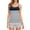 Navy#1, variant on CheerKidz Women's Round Neck Sleeveless Camisole Summer Tank Tops Printed Fashion Lightweight Layering Stretchy Comfort Fits(Brown#1,S)