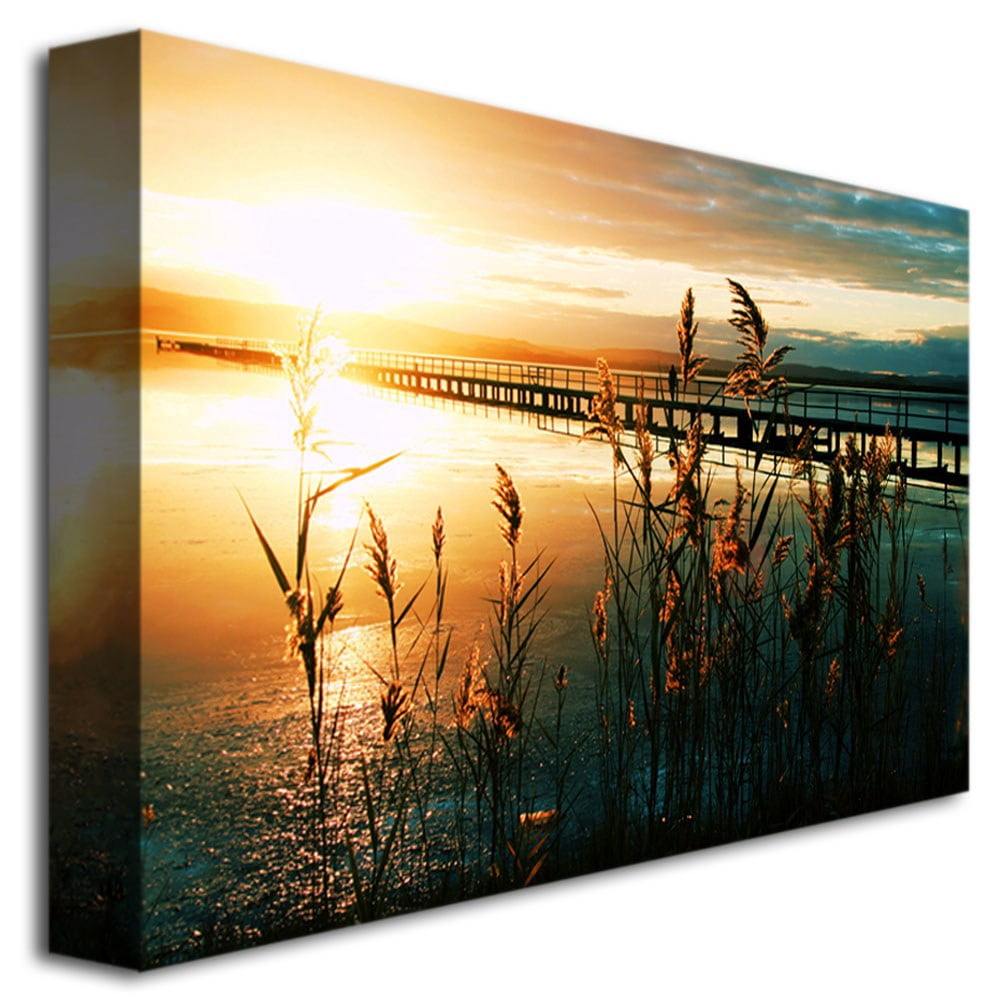 Trademark Fine Art Young 'Wish You Were Here' Canvas Art by Beata Czyzowska