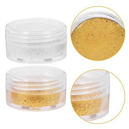 Masteelf 2PCS  Watercolor Paint Set Solid Pigment Glitter Watercolors Travel Watercolor Kit for Canvas Painting and Fabric Paint Projects (5ml)