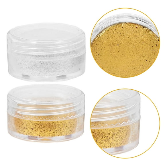 Masteelf 2PCS  Watercolor Paint Set Solid Pigment Glitter Watercolors Travel Watercolor Kit for Canvas Painting and Fabric Paint Projects (5ml)