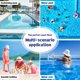 thumbnail image 2 of Flotación Piscina Inflable La Silla Tumbona Flotante para Diversión Del Verano () Naranja, 2 of 9