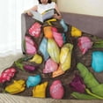 thumbnail image 6 of Salouo Easter eggs Print Bed Blankets, Flannel Blanket Comfortable Air Conditioning Blanket Lightweight Blanket for Sofa Bed Travel & Couch-80"x60", 6 of 7