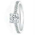 thumbnail image 2 of 2.22 Ct Cushion Cut Lab Created Diamond Wedding Ring for women 14K White Gold Size 10.5, 2 of 7
