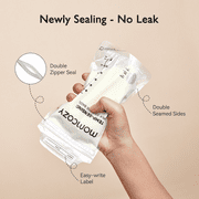 Momcozy Breastmilk Storage Bags 120 Ct, Temp-Sensing Discoloration Breastfeeding Storage Bag 6oz/180ml
