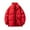 Red, variant on Lenago Quilted Jackets For Men With High Collar No Hoods Winter Parka Jackets Fleece Lining Thermal Winter Fashion Outerwear Comfortable Cozy Outerwear Thicken Puffer Jackets