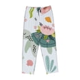 thumbnail image 4 of Naloa Turtle and Sea Life Print Women’s Ultra-Soft Comfy Pajama Lounge Pants with Pockets & Drawstring, 4 of 8