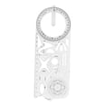 thumbnail image 4 of Colaxi Geometric Ruler Math Measuring Ruler Clear Scale Measuring Tool Plastic s Rulers for Architecture Designing Math Teaching High School, 4 of 8