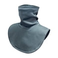 thumbnail image 2 of Calentador de cuello, protector de pecho, ligero, resistente al viento, desmontable, bufanda térmica, cuello falso para deportes y desplazamientos gris, 2 of 8